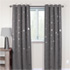 GALAXY Silver Stars Blockout Curtains 2 color fabric